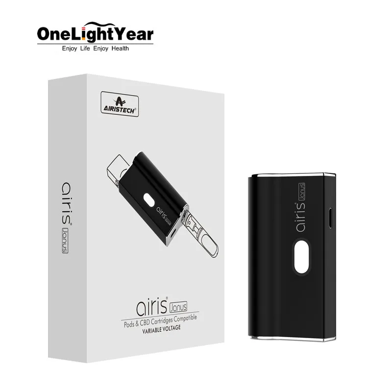 
The airistech newest pod system device and CBD battery 2 in 1 vape battery start kit Airis Janus for any pod vape and cbd 