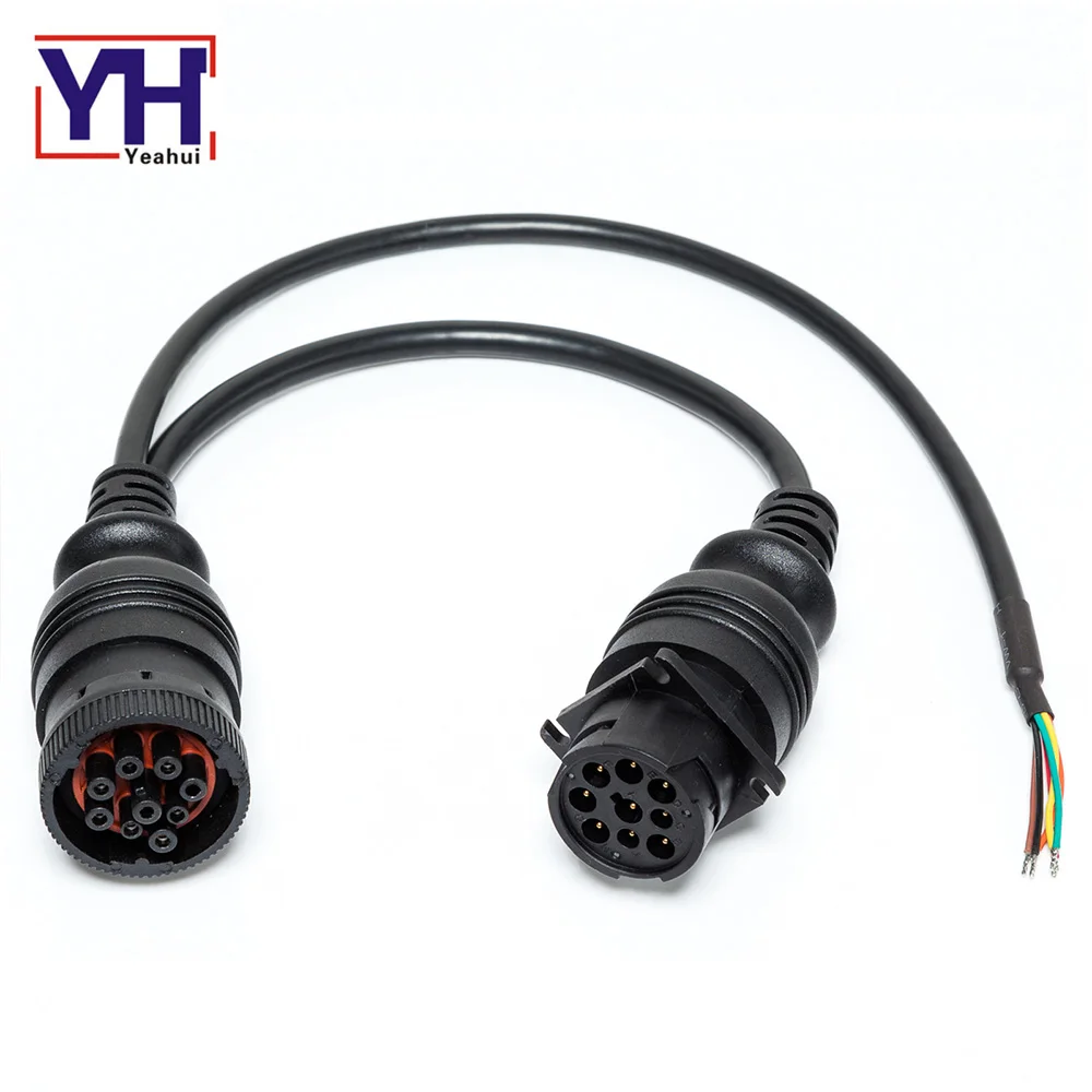 J1708 и J1939 6 9 pin CAN BUS интерфейс Data Link кабель разъем в диагностических