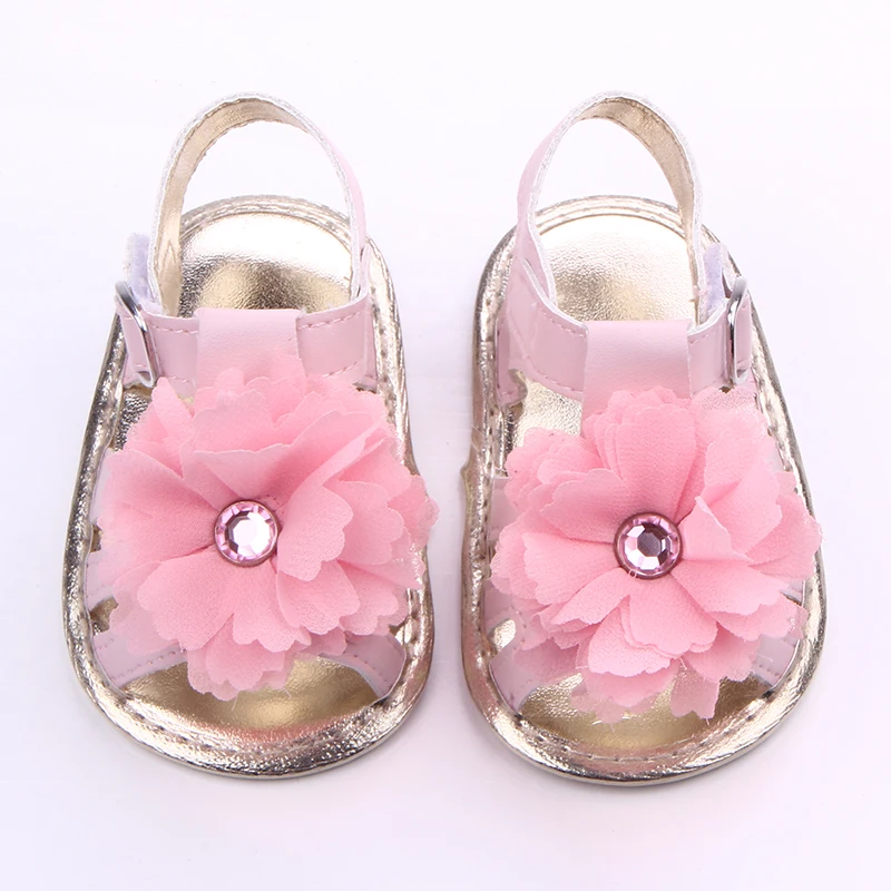 Beautiful PU baby girl sandals for summer