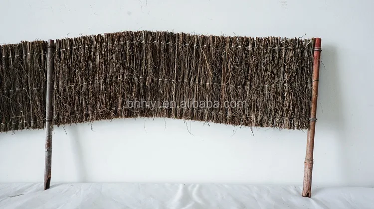 Eco Friendly Hand Made Garden Brushwood Edging Screens Lawn Edge Fence Landscape Edging Fencing