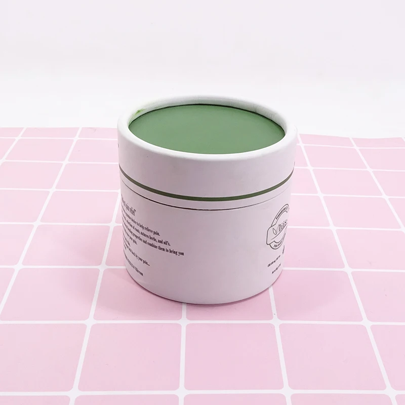 Biodegradable cream packaging round cylinder kraft paper tube for cosmetics