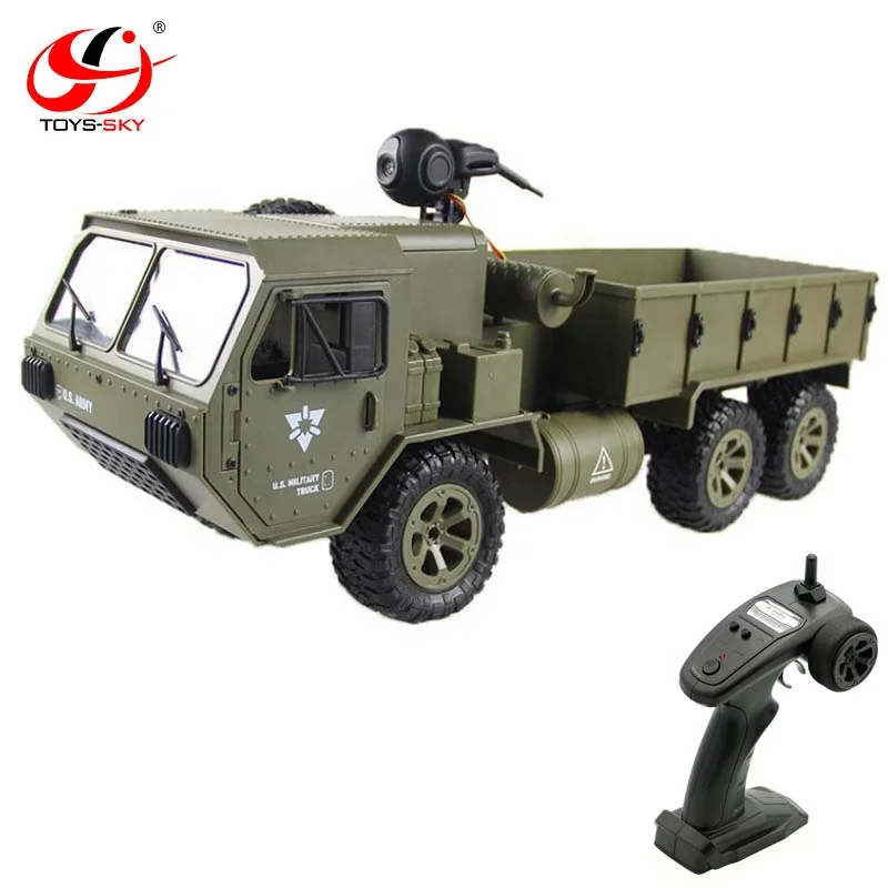 Fayee FY004A 1/16 2.4G 6WD US Army Military RC Truck RTR Crawler Command Vehicle Optional 30W Wifi FPV Camera 15KM/H