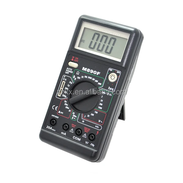 LCD AC/DC V&A Measurer Digital Multimeter Voltmeter Ammeter Electrical Tester Multi-function Electrical Meter M890F