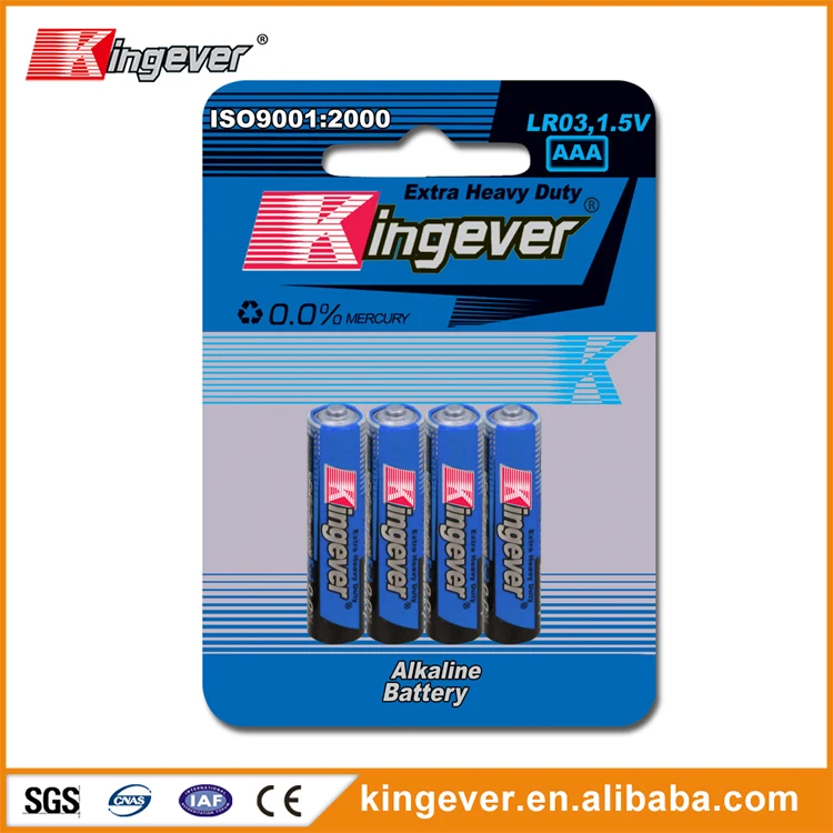 Heavy duty aaa 1.5 v alkaline battery