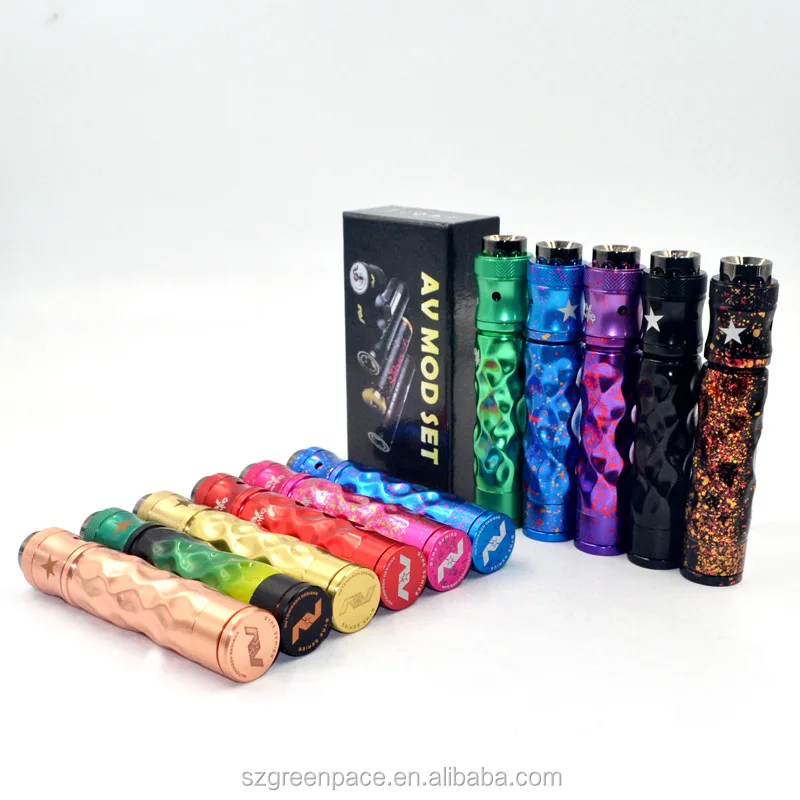 2018 Лидер продаж, трубка мод avid lyfe, стиль Dimple Gyre mech mod, красочная медь, латунь, оптовая продажа