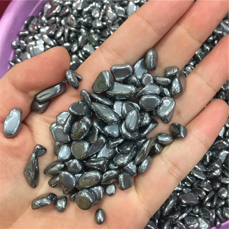 
Tera Hertz Tumbled Stones Small TeraHertz Polished Silver Gravel 