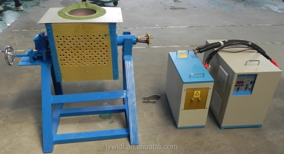 small induction melting furnace used for metallographic test in university laboratory