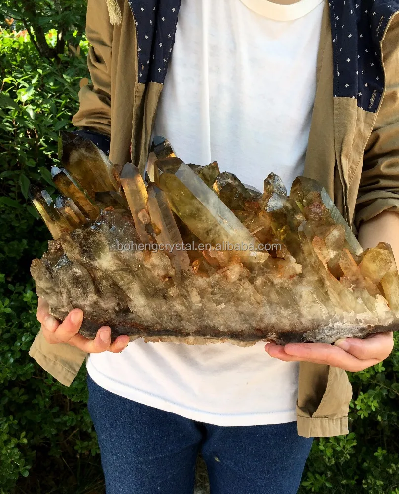 Wholesale Citrine Smoky Quartz Cluster Natural Citrine Cluster For Decoration