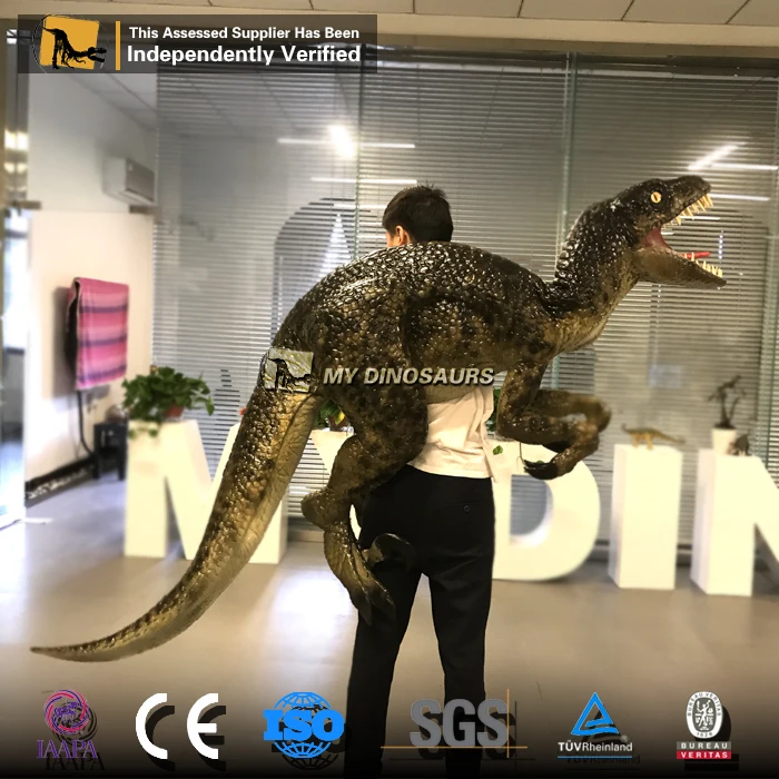 MY-Dino J24-1 Latex Dinosaur Hand Puppet Raptor