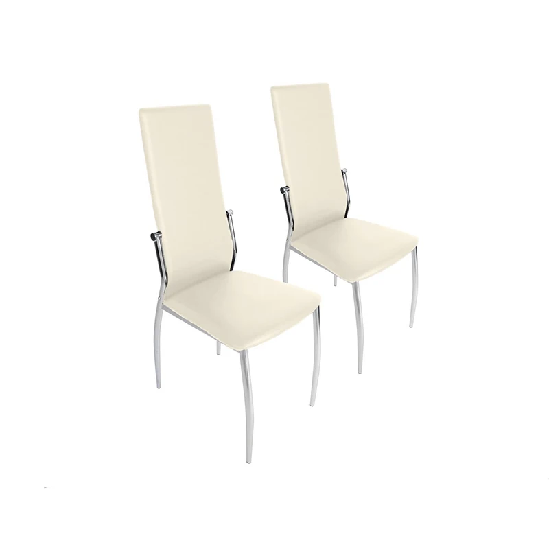 crocodile leather chromed frame dining chair/crocodile leather kitchen chairs