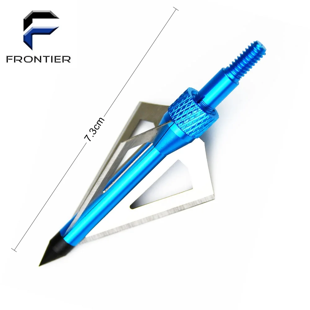 3 Blade Aluminum Fish Hunting Broadhead Arrow Tip