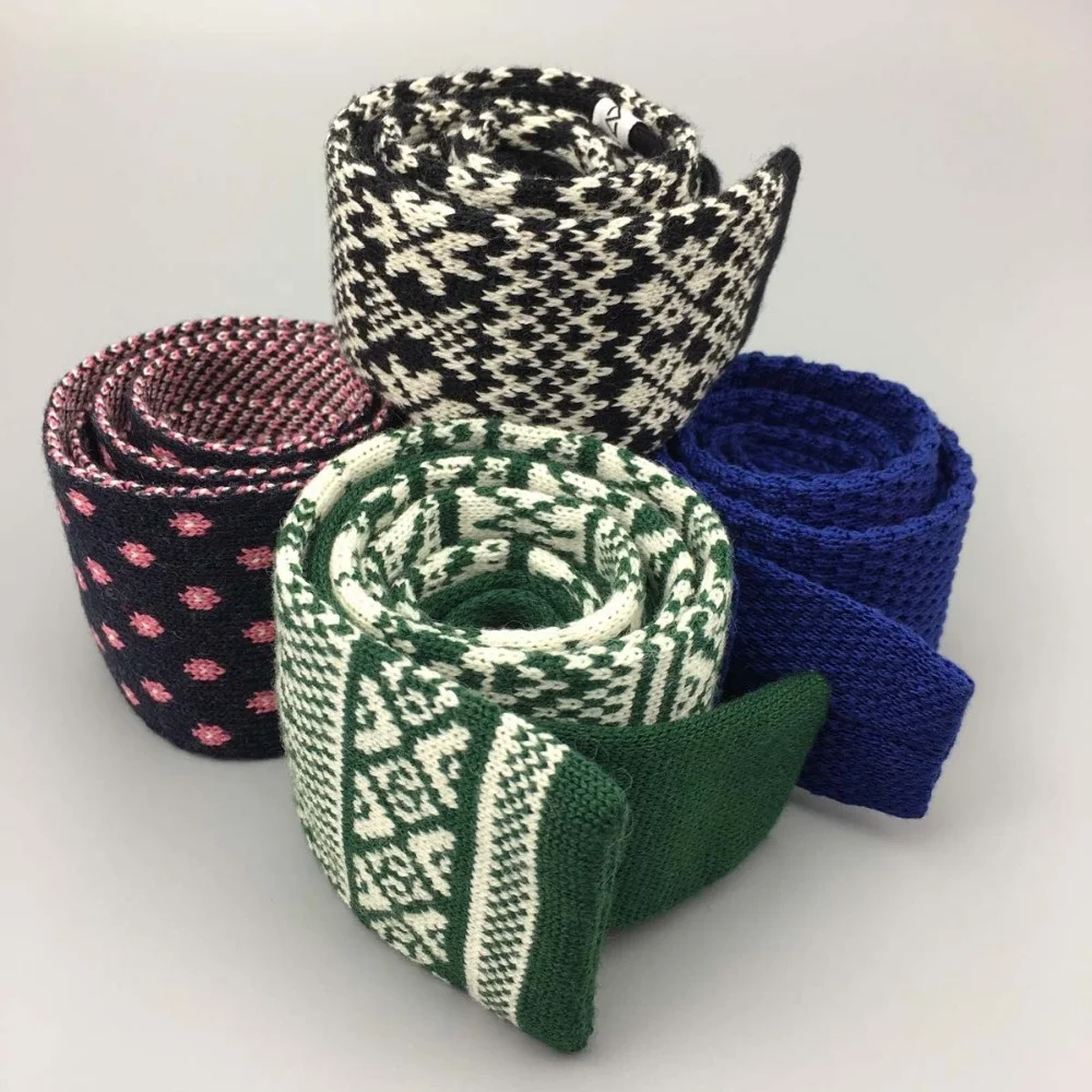 
Мужской Шелковый Вязаный Галстук 