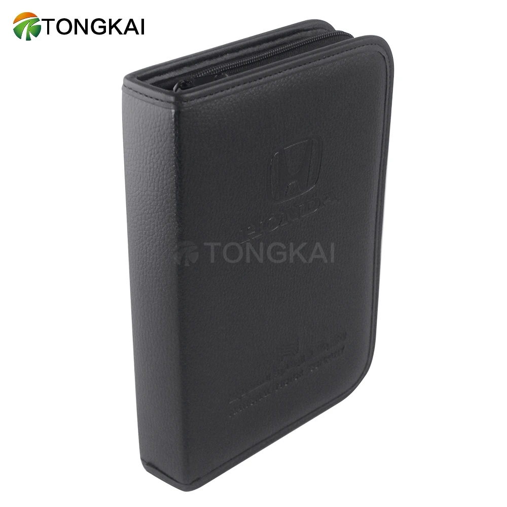 PU Leather Car Document Holder Organizer folder with zipper closure