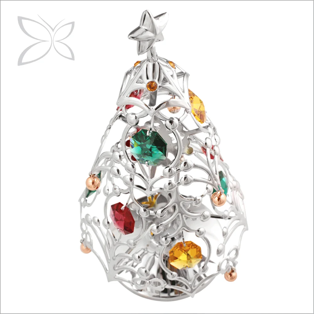 Luxury Trendy Sliver Plated Metal Christmas Decoration