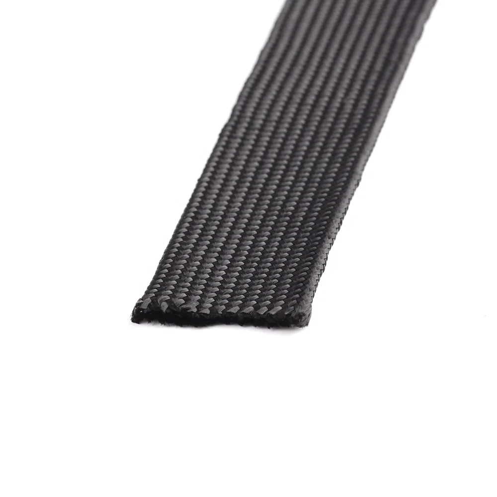 31mm Nomex  Fiber Braided Fire Sleeve Flame Retardant Woven Wrap Around Braided Sleeving