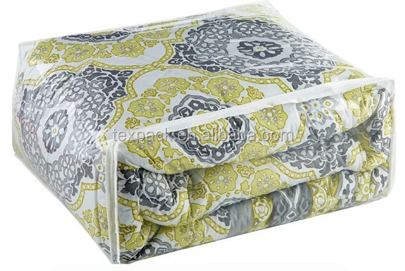 New product clear pvc vinyl plastic bags for bedding packaging wholesale