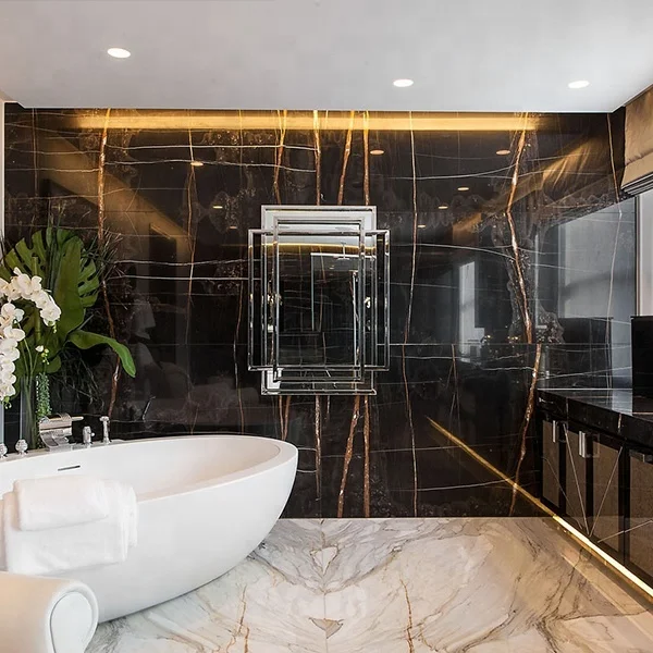 Tunisia noir aziza black amrble tiles