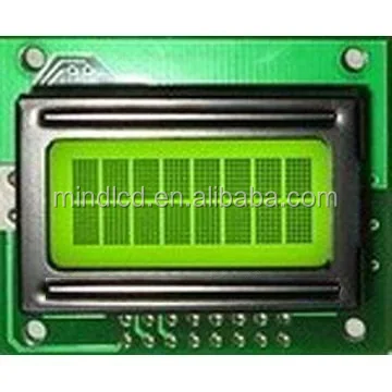 16 pins yellow-green Character COB  8x2 graphics mono stn