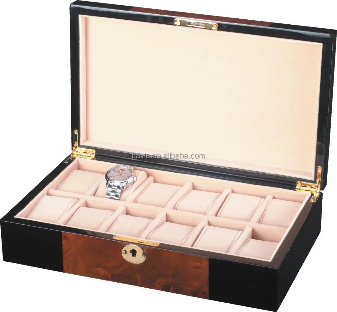 PW006A 2017 leather watch case with display storage case watch gift box