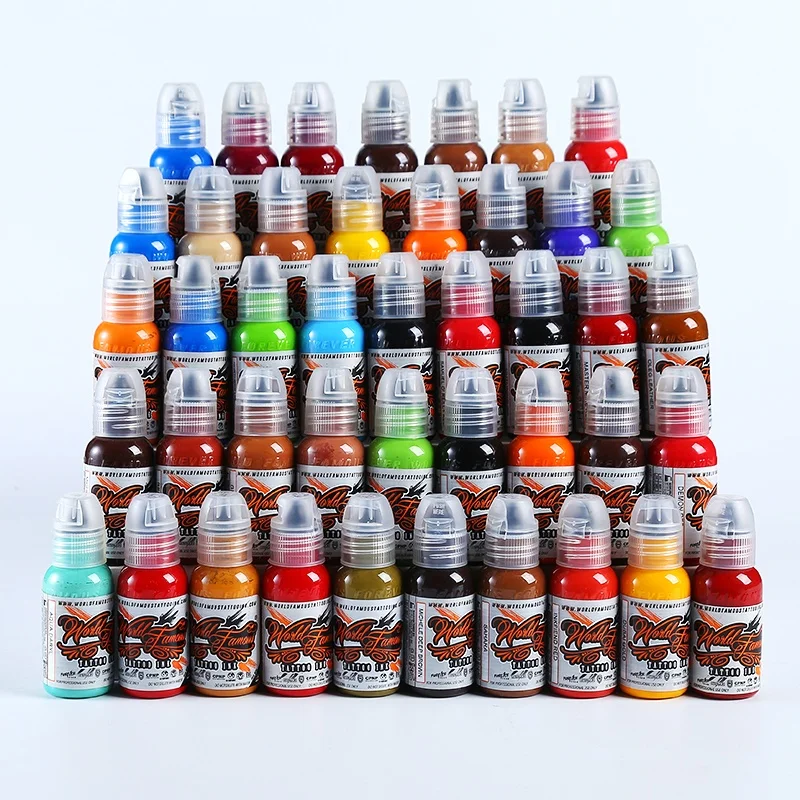 World Famous Ink sample order 1 oz Permanent Makeup Tattoo inks