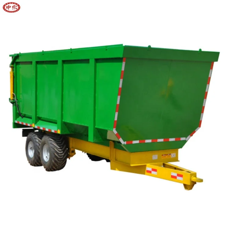 Китай, тандемный прицеп, мусорный самосвал, трактор