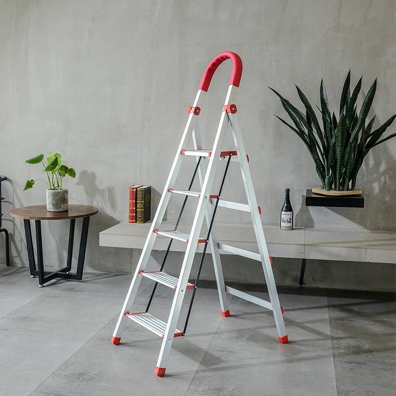 Best price home use folding ladder save space foldable ladder
