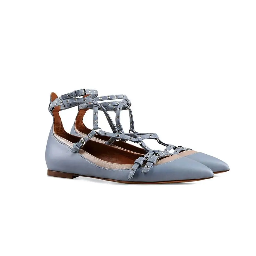 
Lace up women flat slip on shoes ankle strap women flat dress shoes 