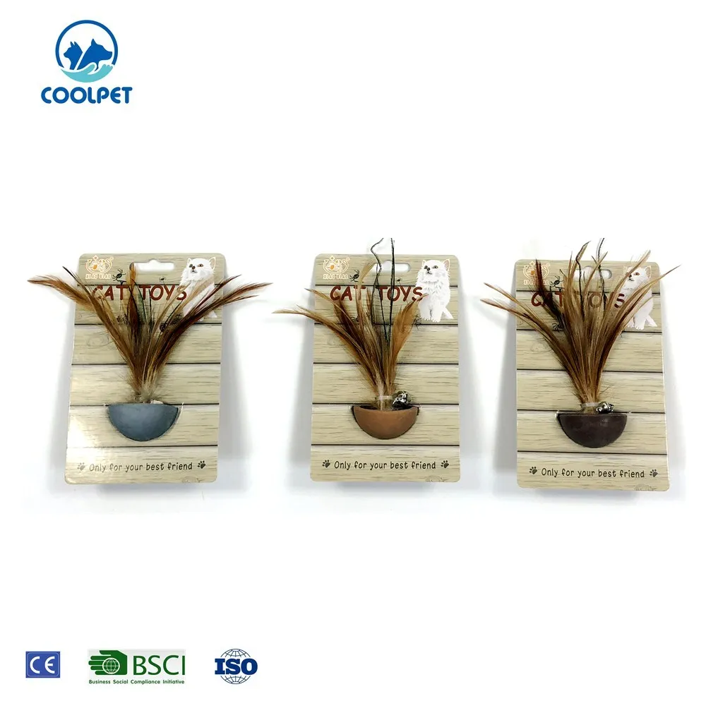 Оптовая продажа, прочные резиновые игрушки для кошек с колокольчиком