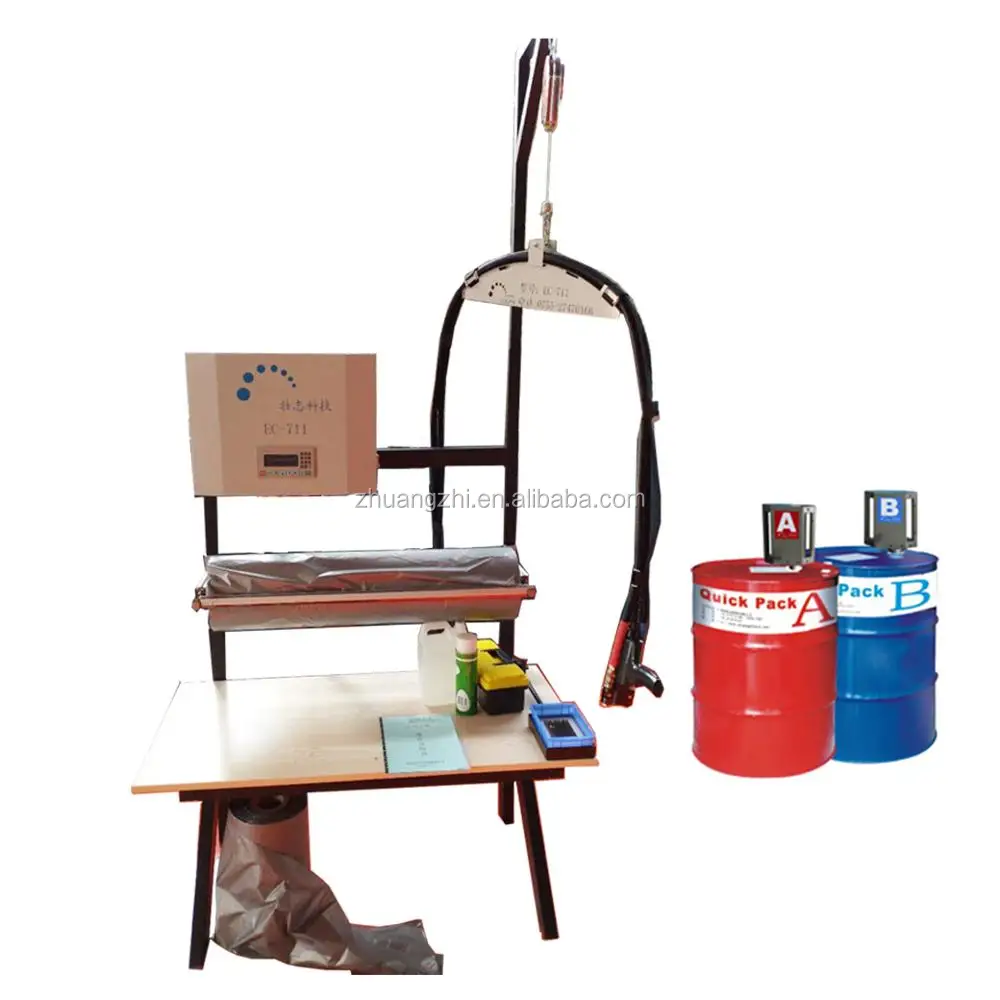 Portable expanding foam void fill packaging system