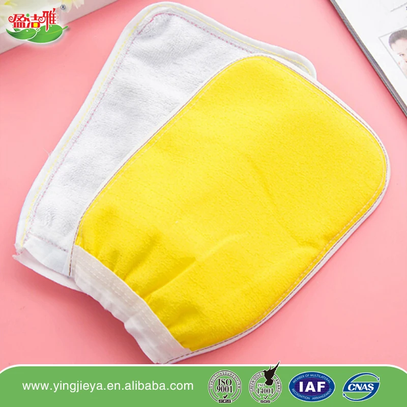 
top level most popular promotional bath body scrubber exfoliating kids bath glove wash mitt 