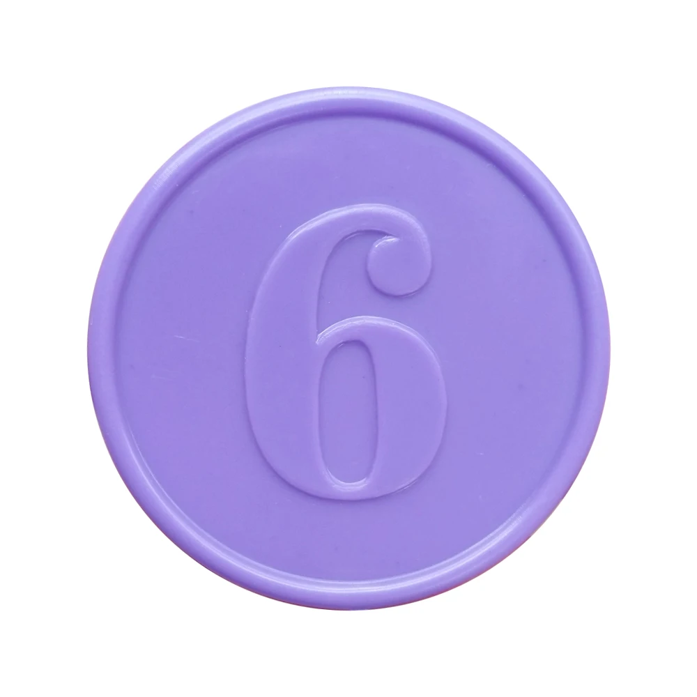 Wholesale colored drink Tokens Embossed Plastic Tokens