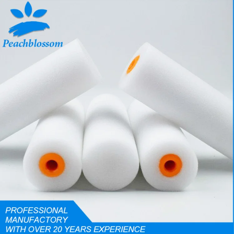 BIYU 4 inch White Color Sponge Mini Roller Source Factory With Very Good Quality