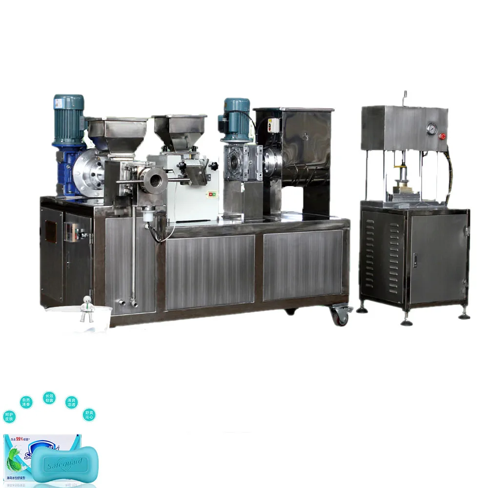 ZT auto Soap plant making toilet soap or laundry soap with mixer three roll mill plodder stamper cutter production line