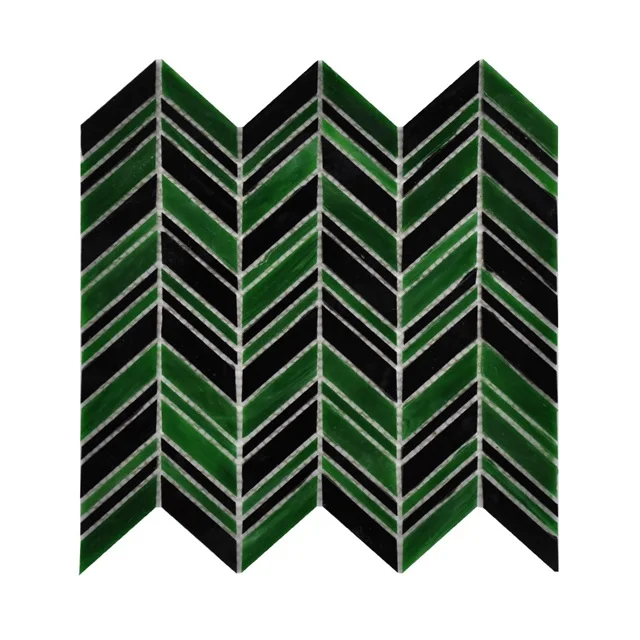 Стены искусства классические декоративные черно зеленый щитка 3 мм витражное стекло мозаичная плитка