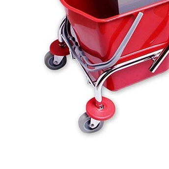 
34L cleaning trolley double bucket with wringer mop wringer 
