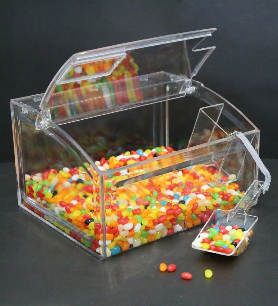 Retail Store PC candy gravity dispenser sweet box pick and mix sweet dispensers for sale