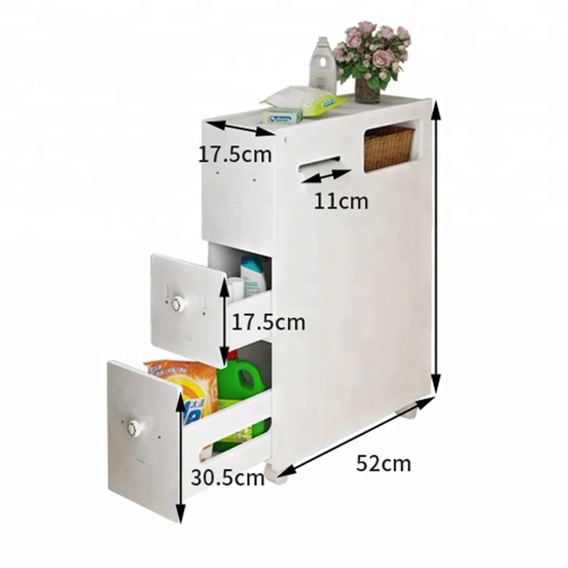 Toilet rack side cabinet receive goods rack floor bathroom Toiletries collection rack