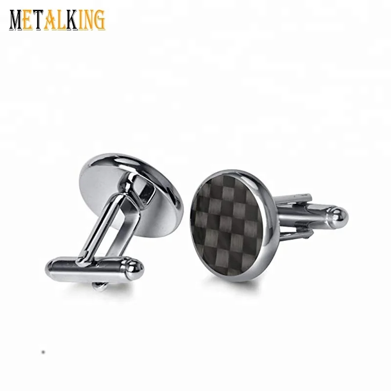 Набор мужских запонок и запонок, серые и черные вставки из углеродного волокна, запонки для смокинга, рубашка, набор гвоздиков