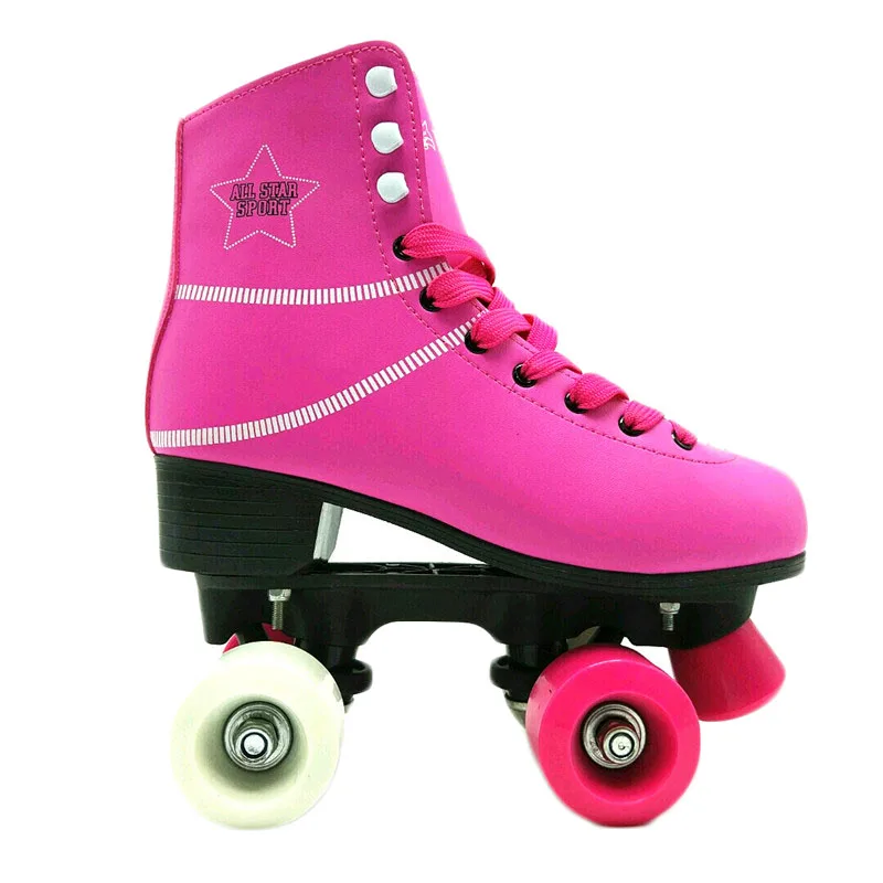 2018 hot sale PVC whells adjustable red blue pink crane sports shoes for girls