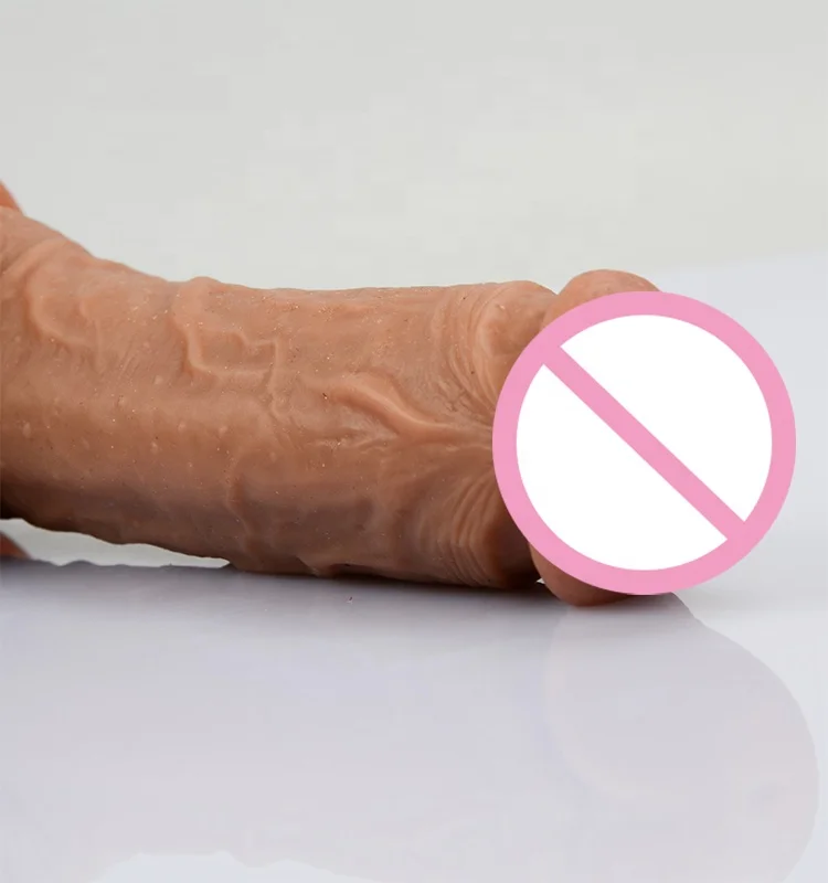 
Very HOT realistic artificial 7.5in 8.5in flexible silicone dildo penis with study suction cup for men sex GOOD QUALITY 