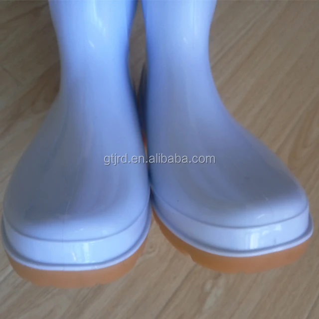 Anti-Corrosion oil resistant food industry white pvc safety rain Boots Industrial work Safety Shoes