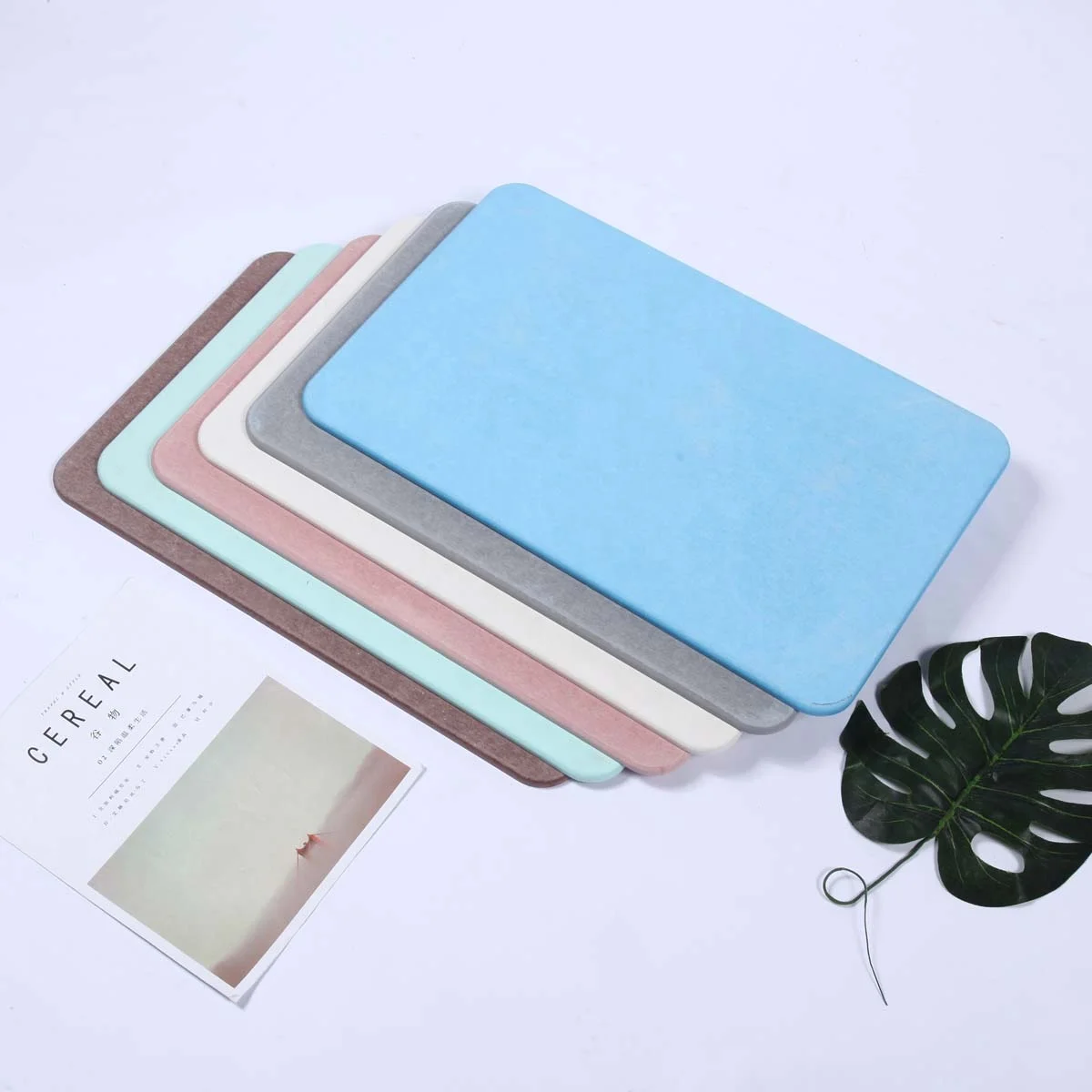 Wholesale Eco friendly CE SGS ROHS Certificates Anti Slip Diatomite Bath Mat