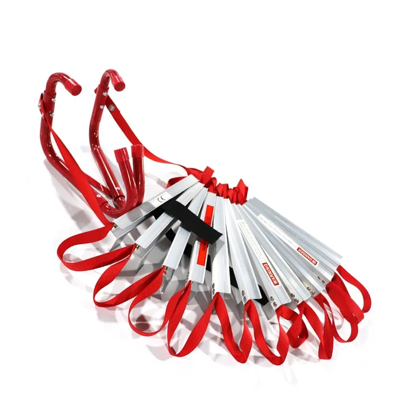 Customized  emergency escape ladder safety fire escape ladder with anti slip hook