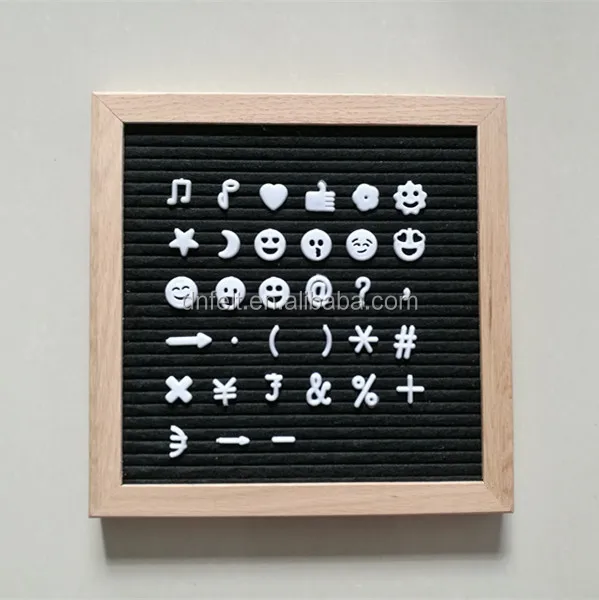 
2017 популярные индивидуальные дубовой раме Сменные Войлок письмо доска 
