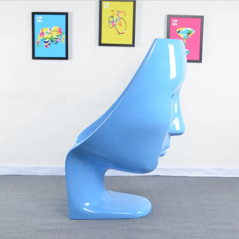 
Italian design furniture fiberglass mask chair Driade Nemo chair 