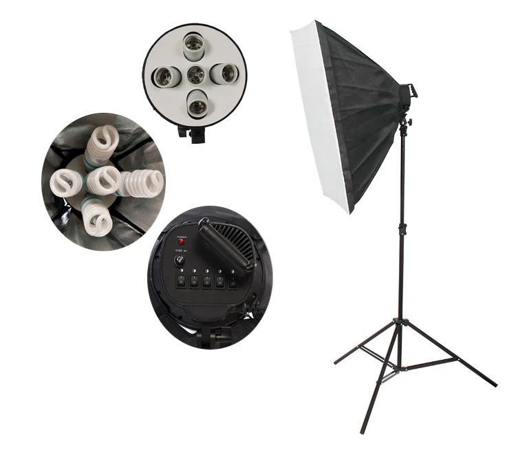 2021 wholesale hot sale high quality 5500K 45W photographic light with softbox