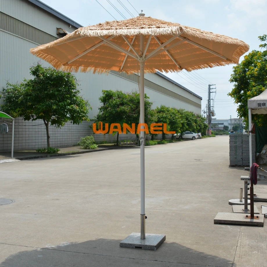 Guangzhou economicArtificial Plastic Straw Beach Hawaii Windproof Thatch Umbrella