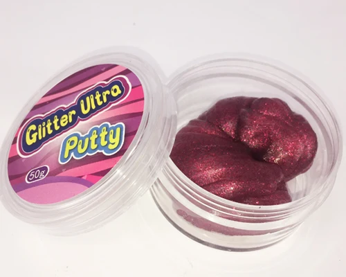 Popular gift glitter bouncing silicone based Ultra putty for kids