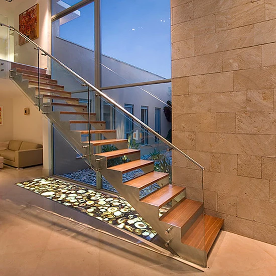 
Modern Plexiglass Staircase Stainless Steel Stair/Staircase/Stairway 