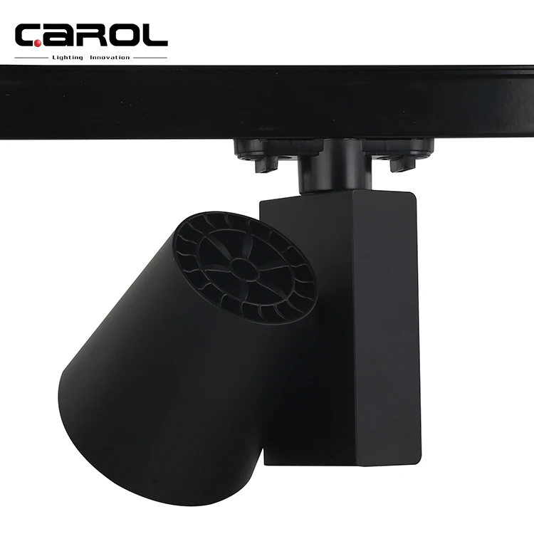 Carol dali c tick dimmable museum suspended 3 phase wall washer cob led track light 12w 30w 45w 50w led track spot light